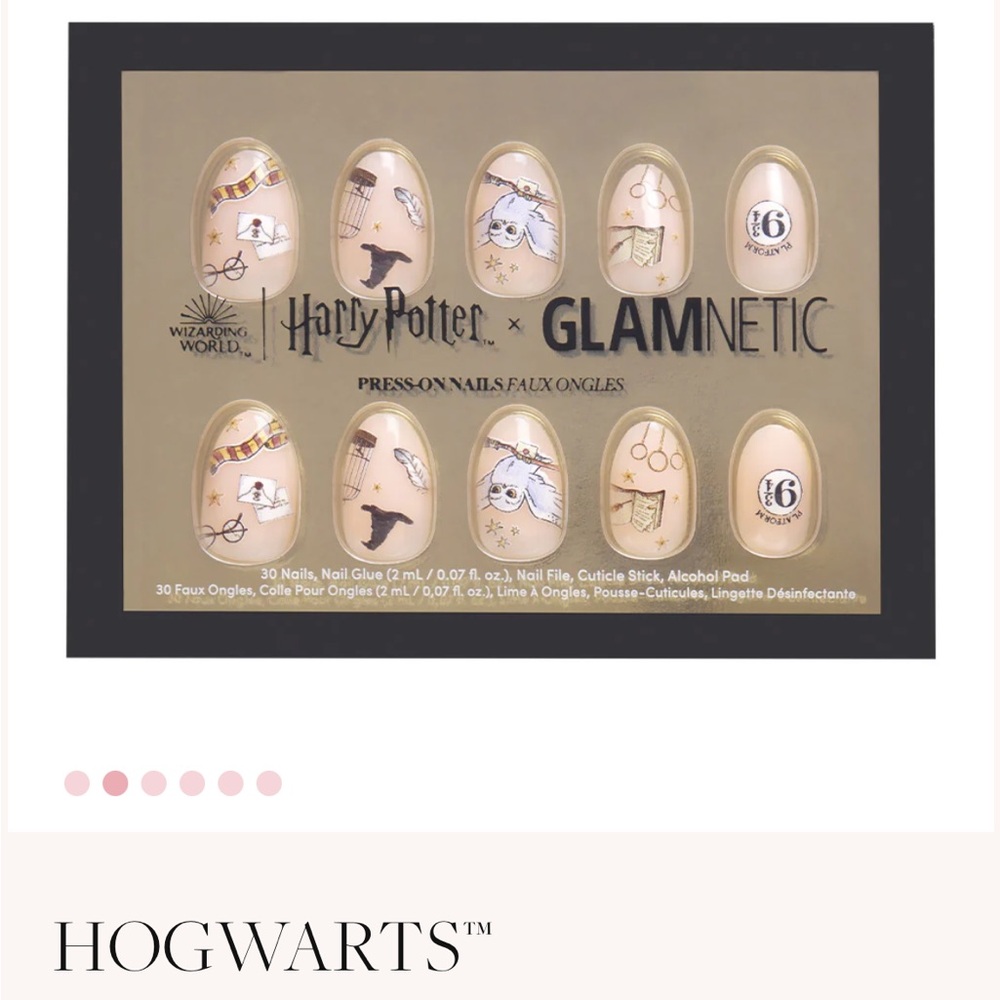 Harry Potter x Glamnetic Press-On Nails Hogwarts